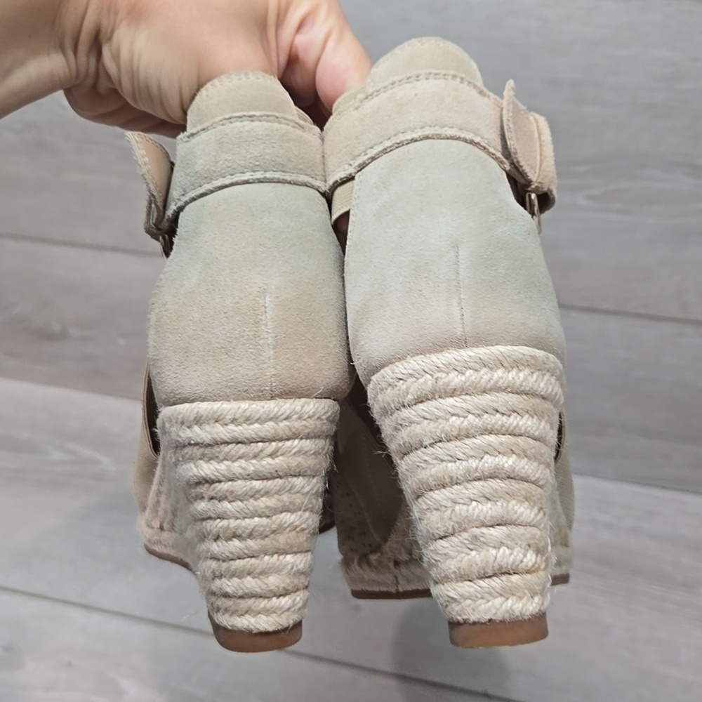 NYDJ Women's Charismasa Tan Wedge Sandals Espadrille Shoes Sz 7M - Picture 7 of 13